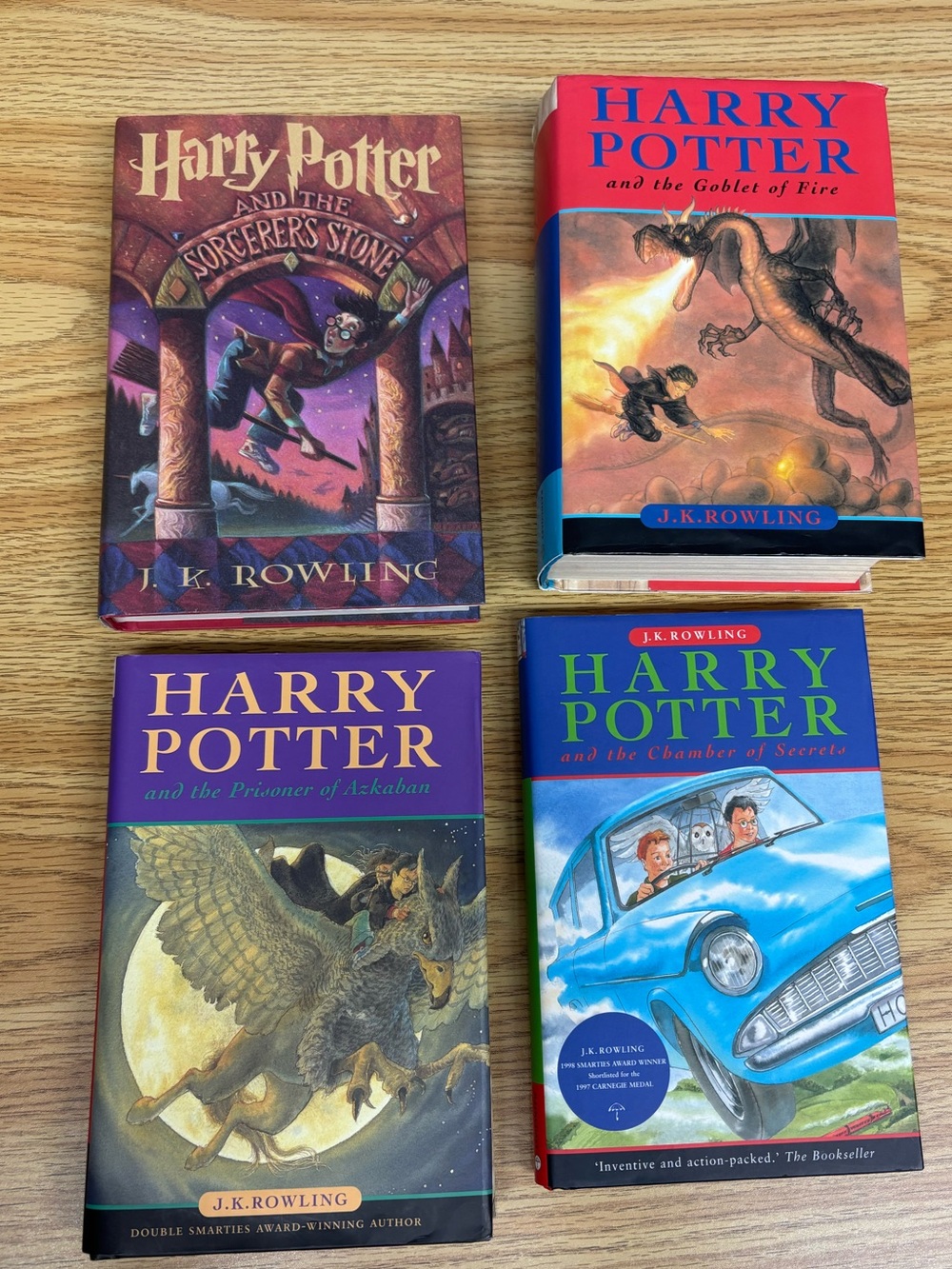 4 Harry Potter Books excellent condition